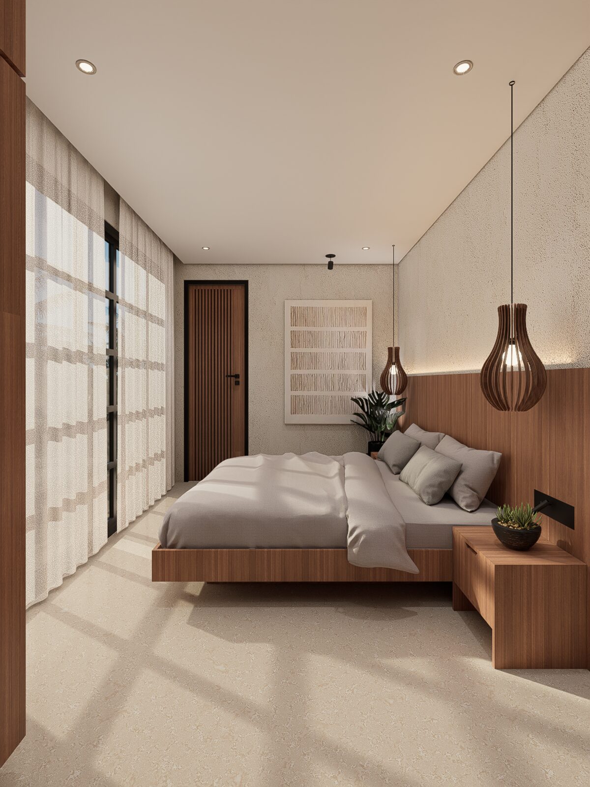 Bedroom · Dark interior scheme