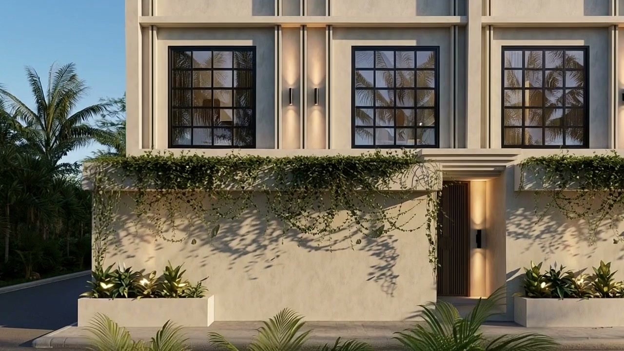 A villa's front door