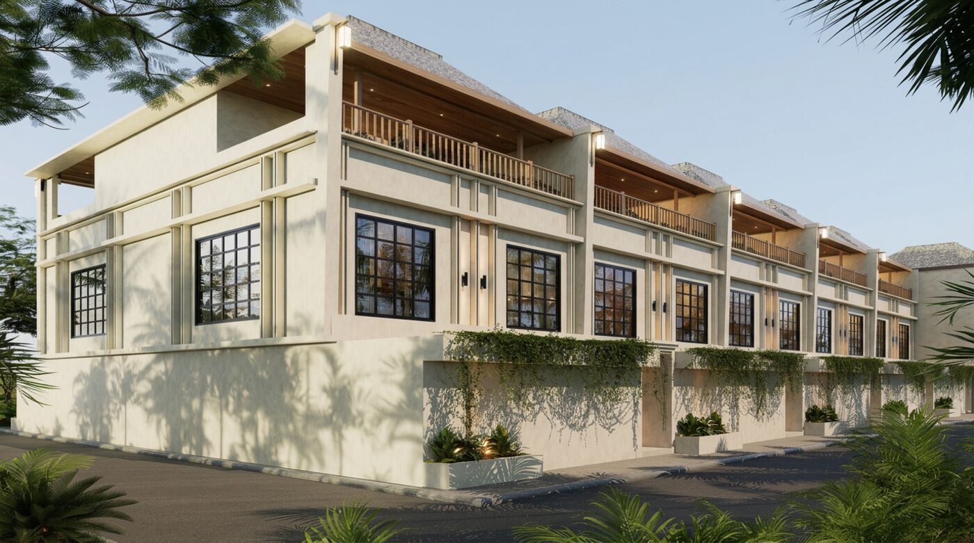 The villa lane in the palms