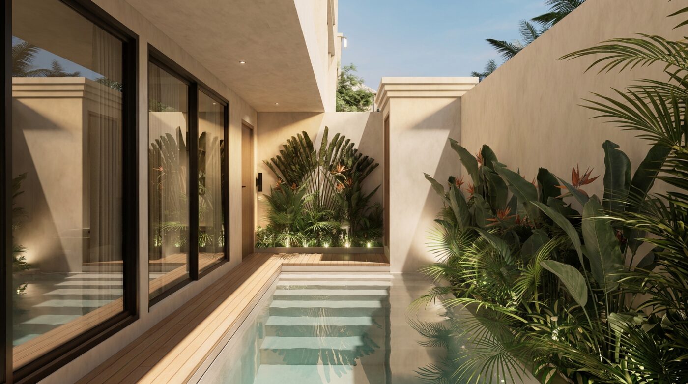 A villa's private pool
